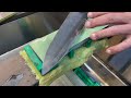 Razorsharp exclusive sharpening lesson 101 tip and heel steel removalsharpening