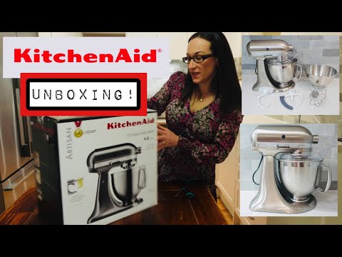 Unboxing  KitchenAid Hobnail Ceramic Stand Mixer Bowl + My Current  Collection! 