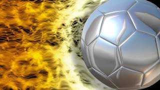 Silver Soccer Ball Video Background Loop