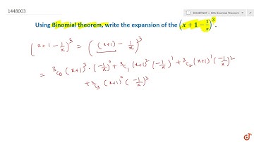 Using binomial theorem, write down the expansions of the following: ltmath gt  ltmrow gt  ltmo