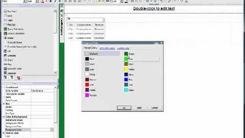 style variable in IBM Cognos