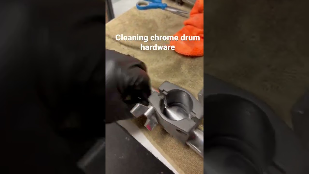 How to clean drum hardware