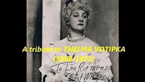THELMA VOTIPKA (1906-1972) a LIVE tribute with rar...