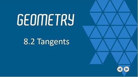 Tangents, BJU Press Geometry 4th Ed, Lesson 8.2--CCCS Flipped Geometry #48