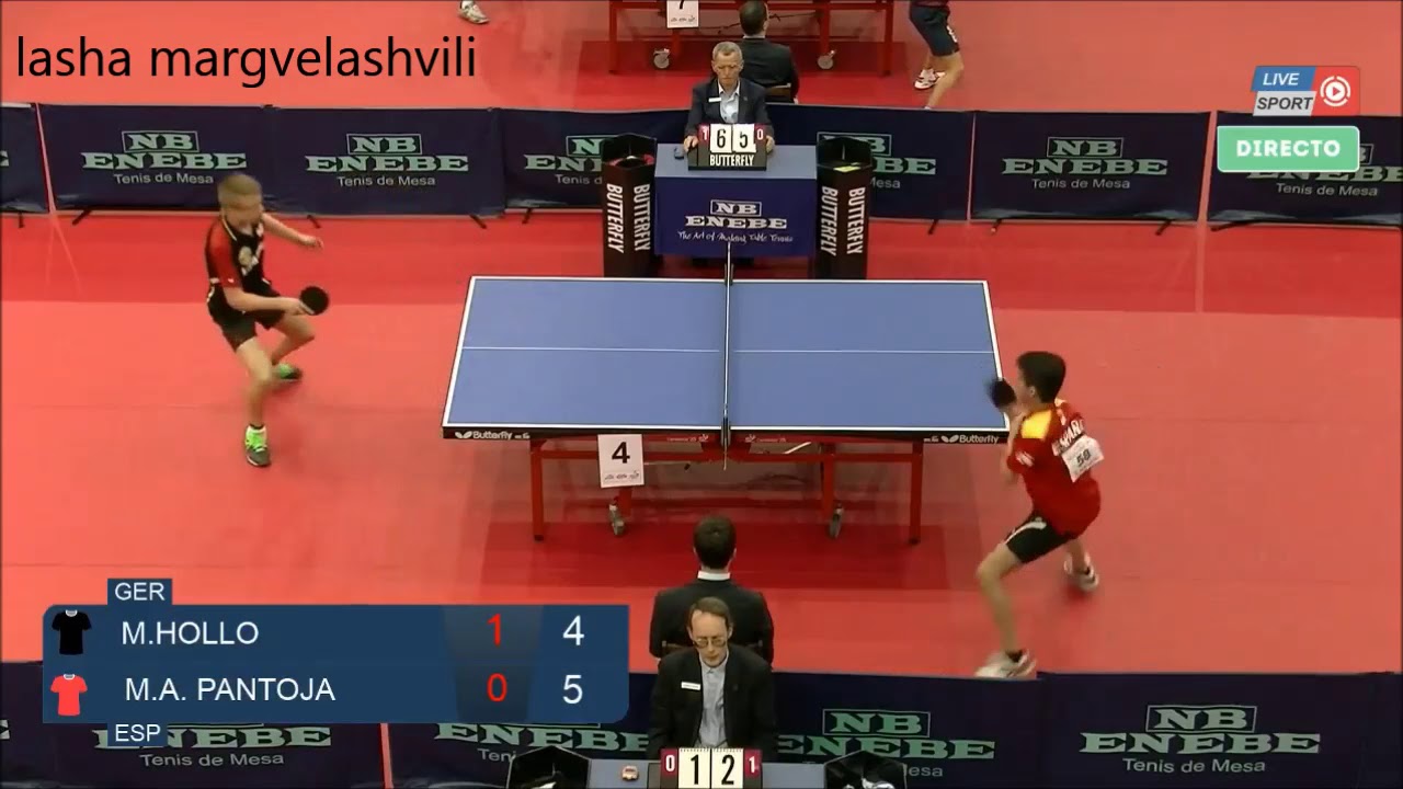 Mike Hollo Vs M A Pantoja Spanish Junior Cadet Open 2018 Cadet Junior Table Tennis