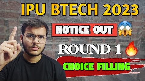 IPU BTECH Biggest Update|| Round 1 Choice Filling Starts || Ayush Garg Classes