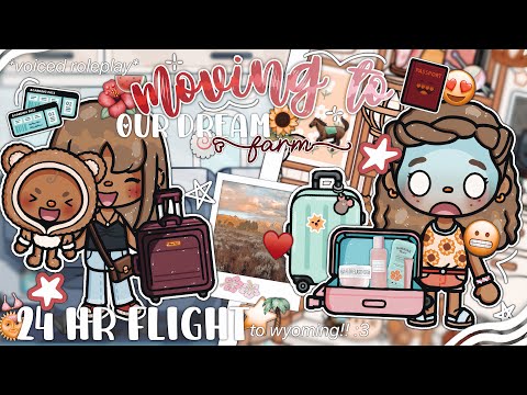*24 HR FLIGHT* MOVING To Our DREAM FARM In Wyoming ✈️🐎 // voiced rp
