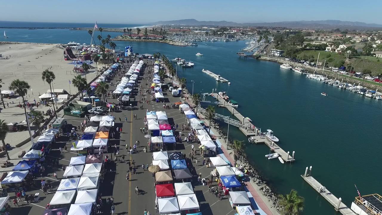Aerial View of Oceanside Harbor Days YouTube