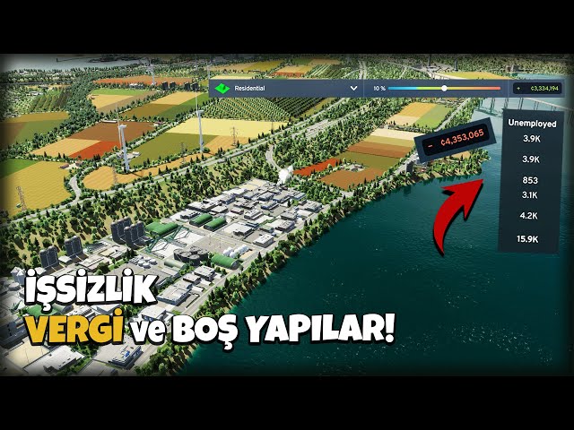 Ekonomik Çöküş ve Vergi Hatası! | Cities Skylines 2 Türkçe - 3
