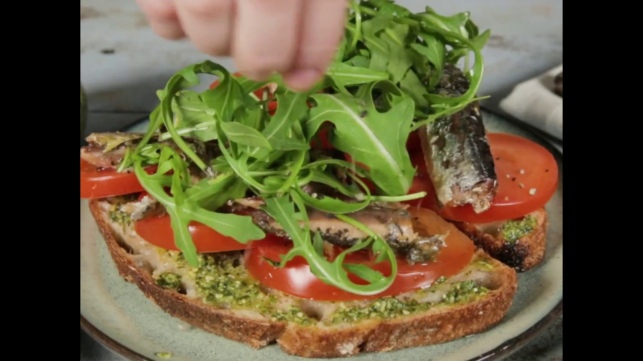 Herby Pesto Sardines on Toast YouTube