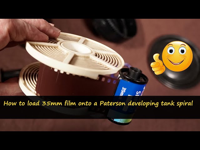 How to EASILY load 35mm film onto a Paterson developing tank spiral 