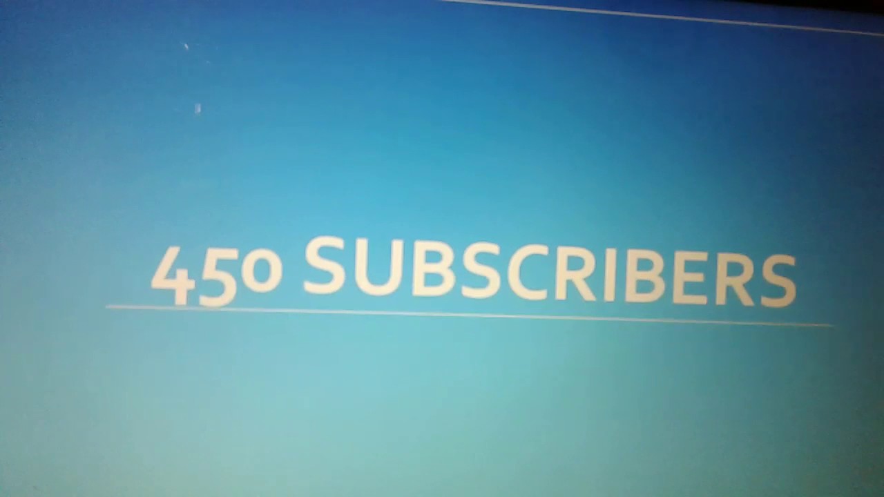 450 subscribers announcement video - YouTube