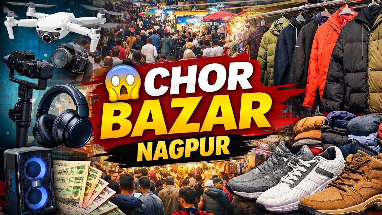 😱 Nagpur का Chor Bazar आज पूरा लगा! Drone, Speaker, Shoes Rate 💸
