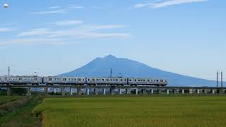 【4k】2019/9/9(Mon)　弘南鉄道弘南線　7000系4連弘前行　岩木山