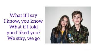 What if (I told you I like you)- Mackenzie Ziegler, Johnny Orlando (lyrics)