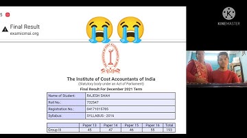 CMA FINAL RESULT REACTION | DECEMBER 2021 | SHOCKING RESULT 😱