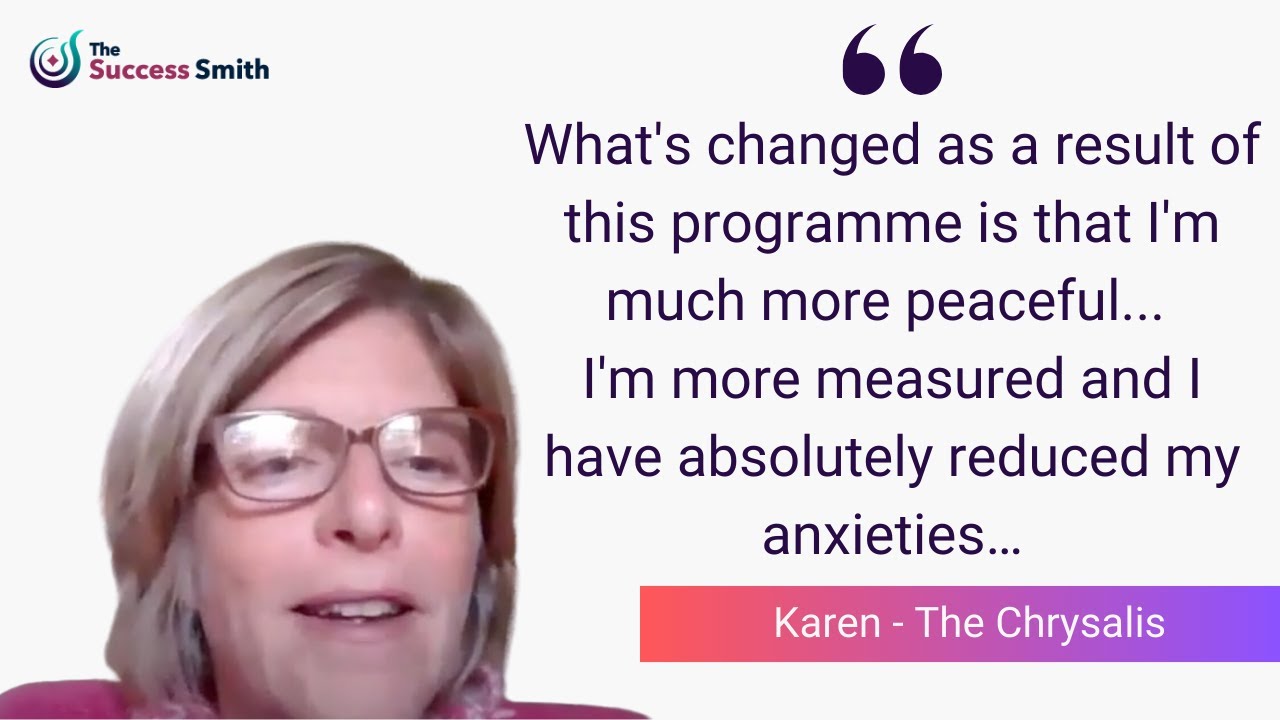 Karen - Testimonial for The Chrysalis programme - YouTube