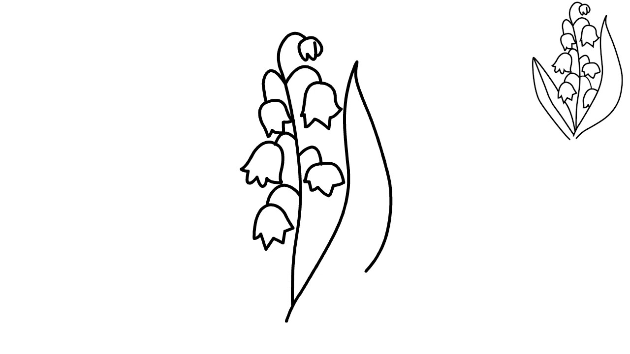 Как лесно да нарисуваме момина сълза | Рисуване на пролетни цветя |Лесно  рисуване - YouTube