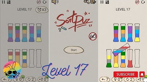 SortPuz Level 17 | Relaxing game - Water Sort Puzzle | Brain Games #braingames #waterpuzzle #sortpuz