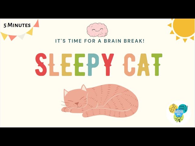 Relaxing Brain Break Activity for Kids | Sleepy Cat class=