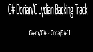 Video thumbnail of "C# Dorian/C Lydian Backing Track"