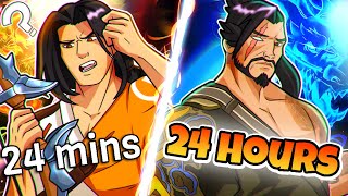 i played hanzo for 24 HOURS because he's all luck