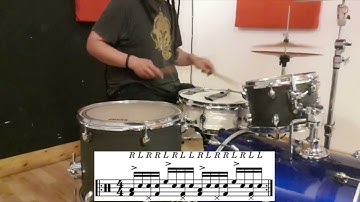 Beginner to Intermediate Drum Independence Exercise Part 2
