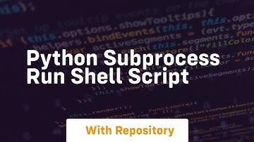 python subprocess run shell script