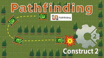 Construct 2 การใช้งาน Behaviors แบบ Pathfinding