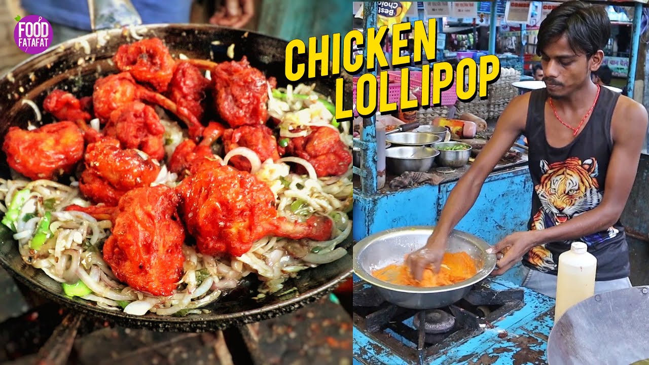 Most Famous Munna Michael Making Street Style Chicken Lollipops   Street Food India