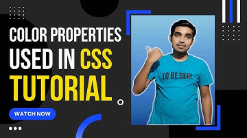 CSS Tutorial - Color Properties in CSS | Web Development Series Part - 14 (In Hindi) | Softechz-iCon