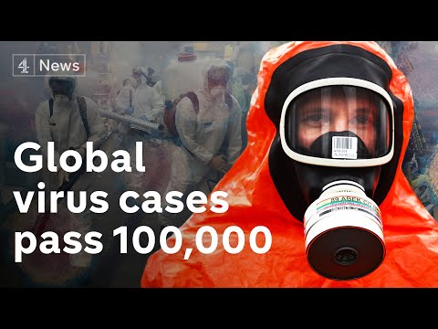 Coronavirus: second UK death as cases rise to 163, cases pass 100,000 across world