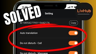 How to activate call DND mode on LivHub screenshot 3