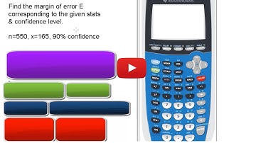 Find Margin of Error corresponding to given stats & confidence level OCC Math 160 Stats HW 7 2 5