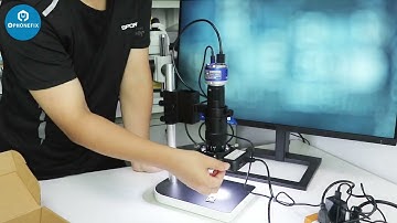 Common Types of Microscope Light Sources -56 LED Adjustable Ring Light Illuminator Lamp