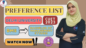 Preference List for DU BMS | Best DU Colleges for BMS ‼️ Delhi University Admission 2023 #cuet2023
