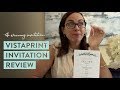 VistaPrint Invitation Review