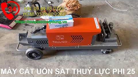 Báo giá Máy cắt uốn sắt thủy lực Phi 25  Máy cắt uốn sắt liên hợp Phi 25 220V