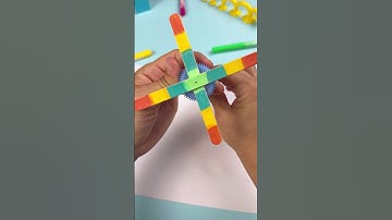 Make a Mini Fan🌀 Using Sticks and a Bottle Cap🧊✂️