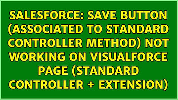 Save button (associated to standard controller method) not working on visualforce page (standard...