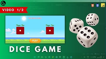 Dice Game | Mini Project | HTML CSS JavaScript | Part 1 - Structuring, Styling and Responsiveness