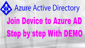 DEMO Azure AD Join Windows 10 Device Enabling Single Sign-On