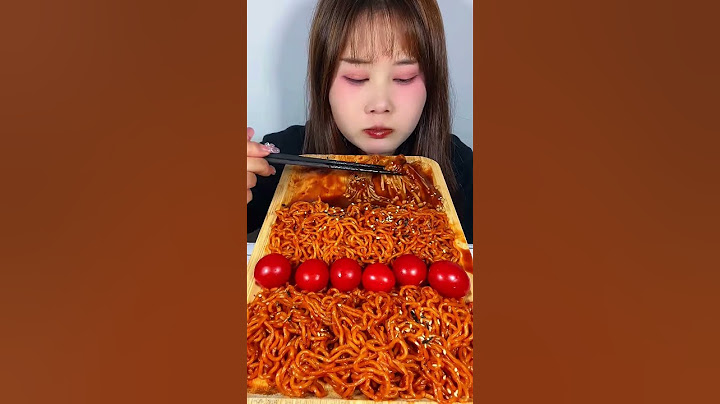 Asmr Mukbang, Food With Plate, Spicist Enoki Mushrooms, And Noodles Meatballs Spicy Yummy