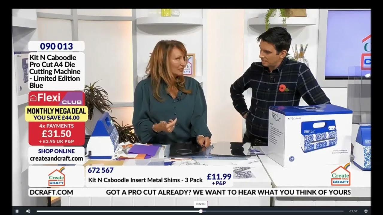 Kit N Caboodle Pro Cut A4 Die Cutting Machine Blue Edition Plate