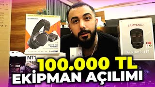 KULLANDIĞIM TÜM EKİPMANLAR!! (100.000 TL KUTU AÇILIMI)