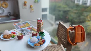 [Re-ment] 리멘트 미니어처 일상 vlog (아침식사는 빠르고 간단하게) Miniature Breakfast is quick and simpleリーメント ミニチュア 朝食の仕度