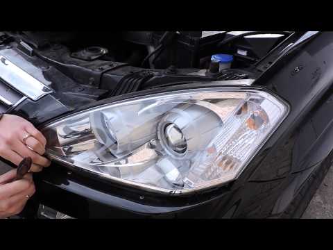 Ssang Yong Kyron. Как снять фару на Ssang Yong Kyron. Снятие фары Kyron. Как снять переднюю фару.