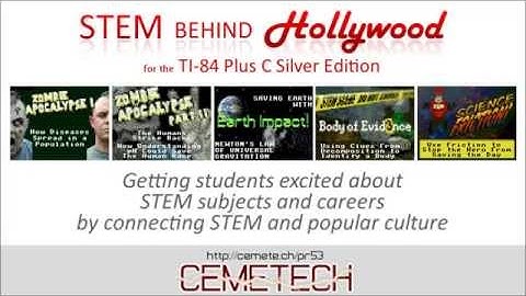 STEM Behind Hollywood Activities for the TI-84 Plus C Silver Edition