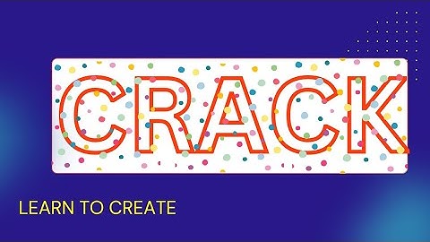 How to create cracked Text Effect Tutorial in Canva.