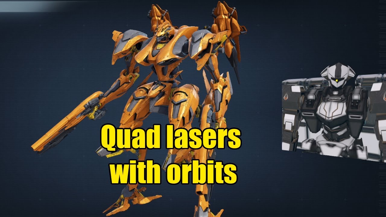 Armored core 6 PvP Build Quad laser build with orbits YouTube